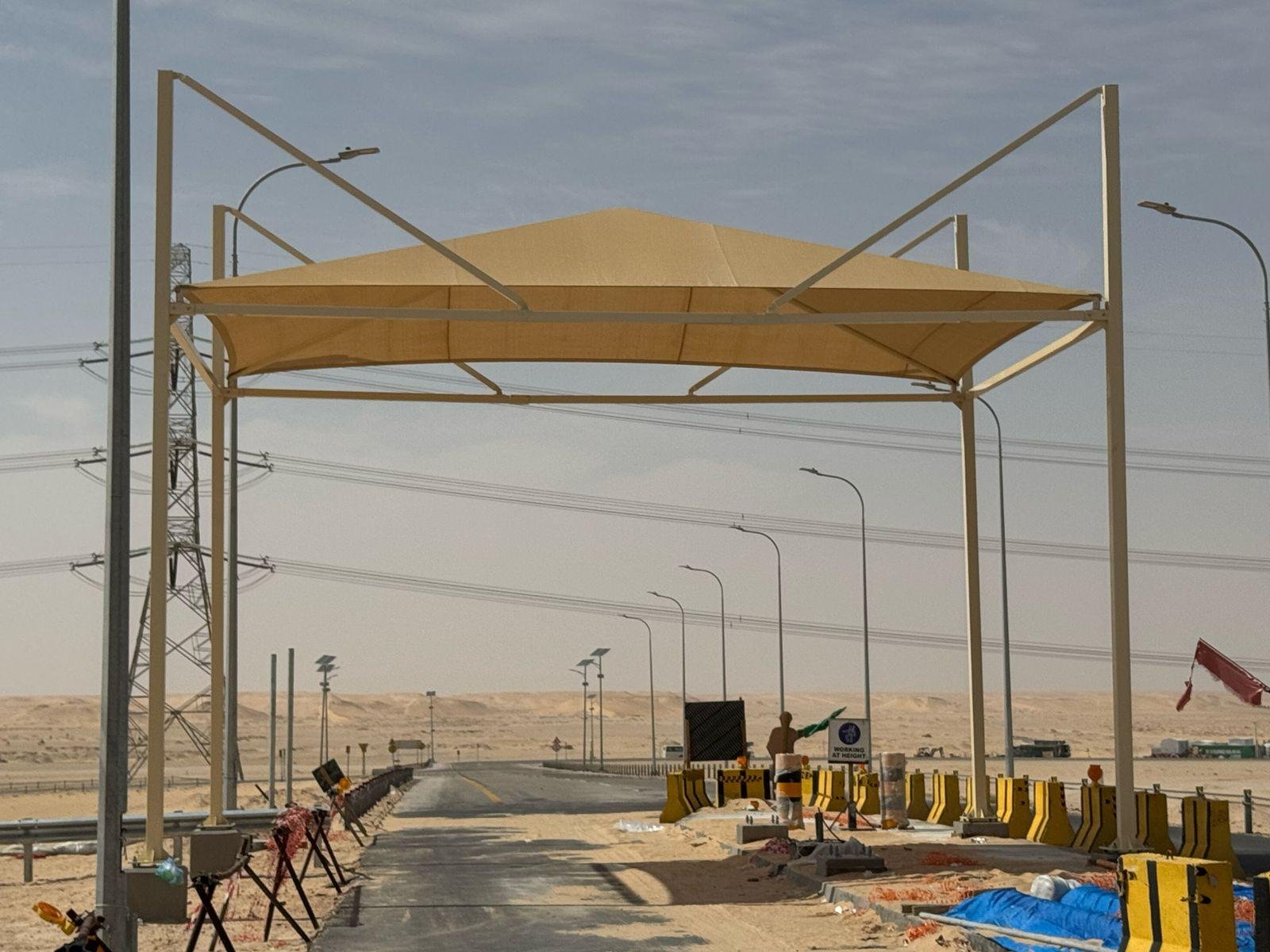 Resting Sun Shade Installation for Saudi Aramco