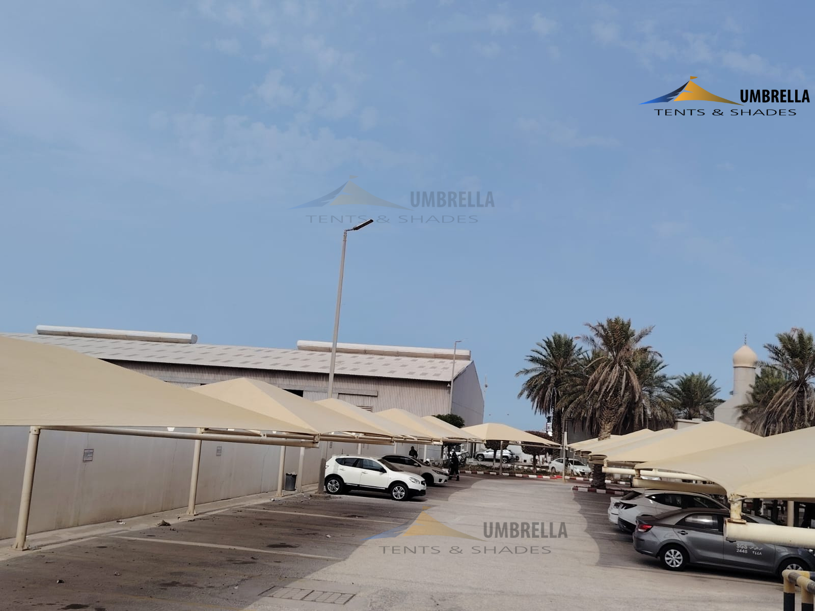 Car Parking Shades at King Abdul-Aziz Seaport Saudi Arabia Premium Pyramid Car Parking Shade Installation at King Abdul-Aziz Seaport 2026