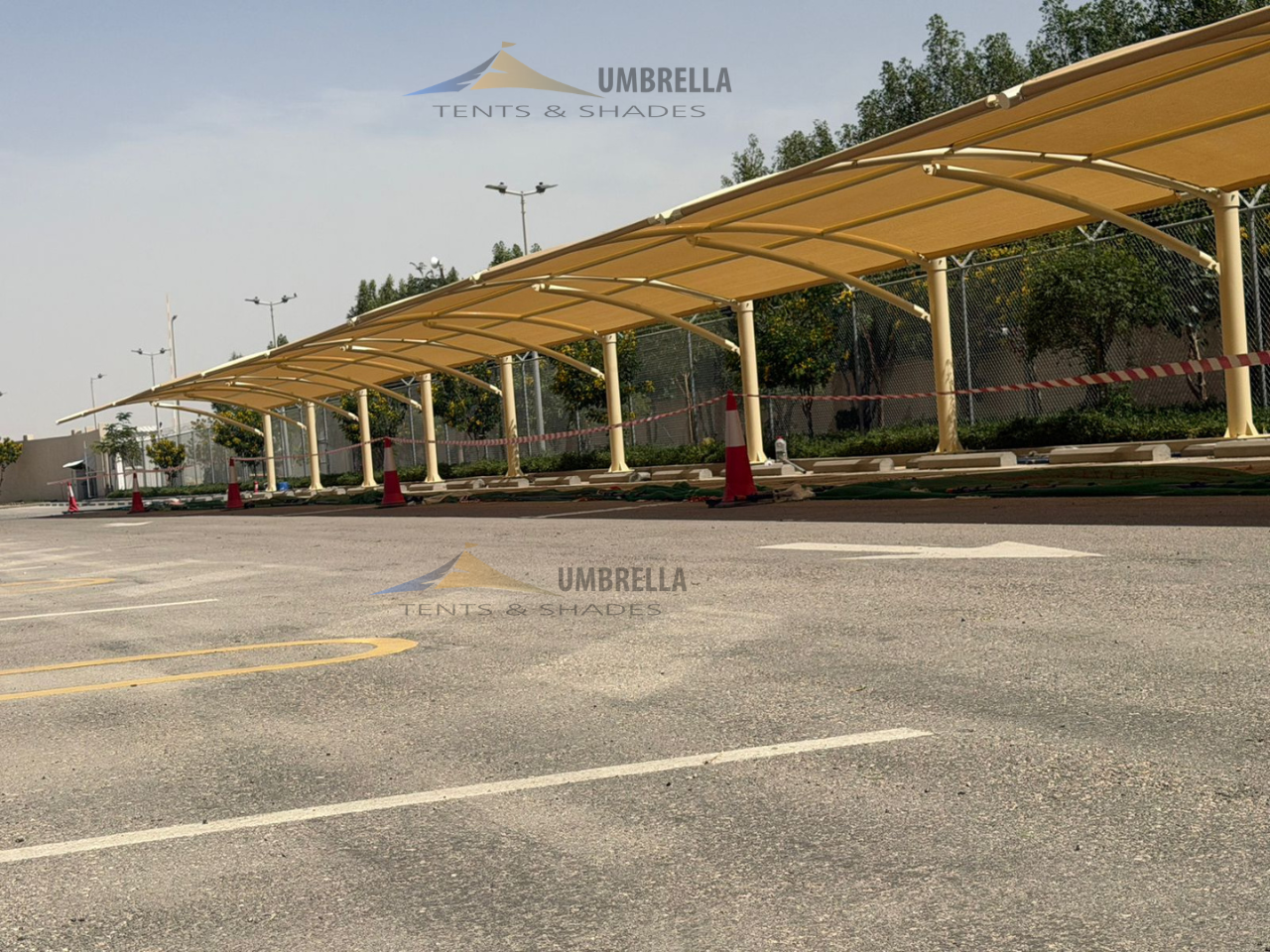 Premium Car Parking Shade Project for Premium Car Parking Shade Project for Saudi Aramco Nabors Drilling Company