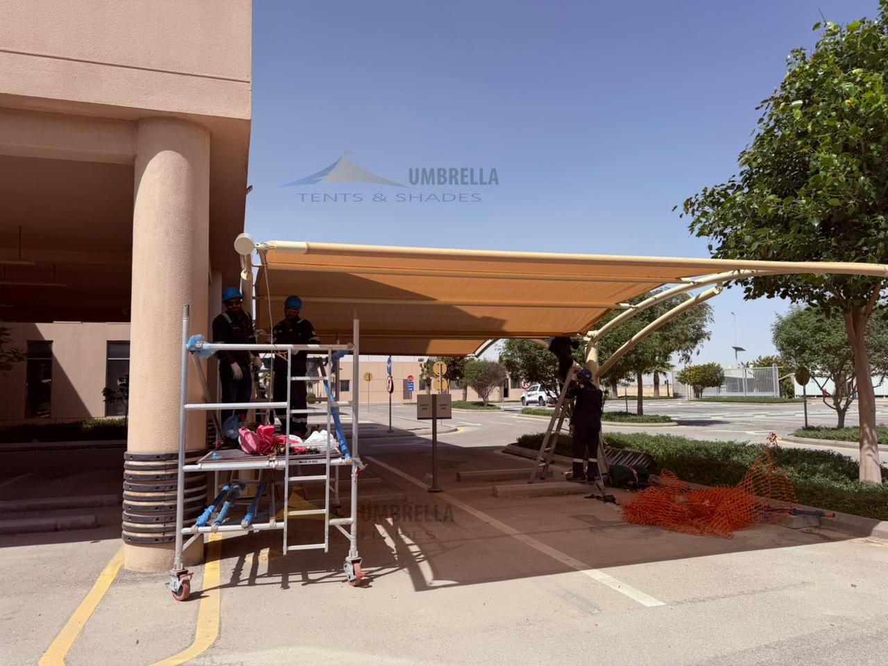 Premium Car Parking Shade Project Heavy Duty Parking Shade Installation